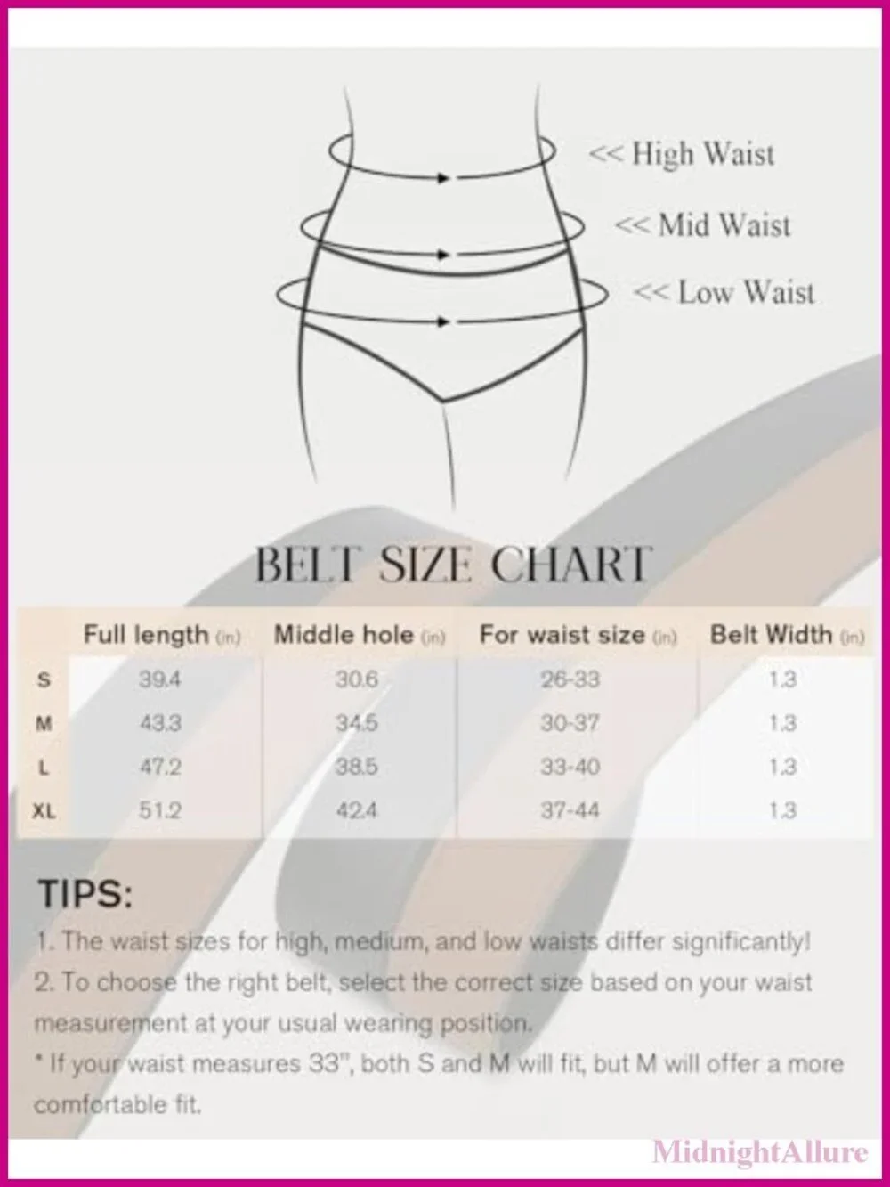Reversible Faux Leather Belt for Women Adjustable Fit Jeans Pants Dress